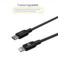 thumbnail image 3 of Cable USB-C a Lightning Trenzado 120cm, Negro, 3 of 5
