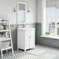thumbnail image 3 of Water Creation Myra 24" Solid Hardwood Single Bathroom Vanity in White/Chrome, 3 of 8