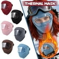 thumbnail image 4 of Winter Warm Fleece Face Mask, Windproof & Anti-Fog For Cycling, , Brown - High-Definition Lens, Breathable Design, Ideal For Outdoor Activities, Commuting, Cold Weather Use, 4 of 5