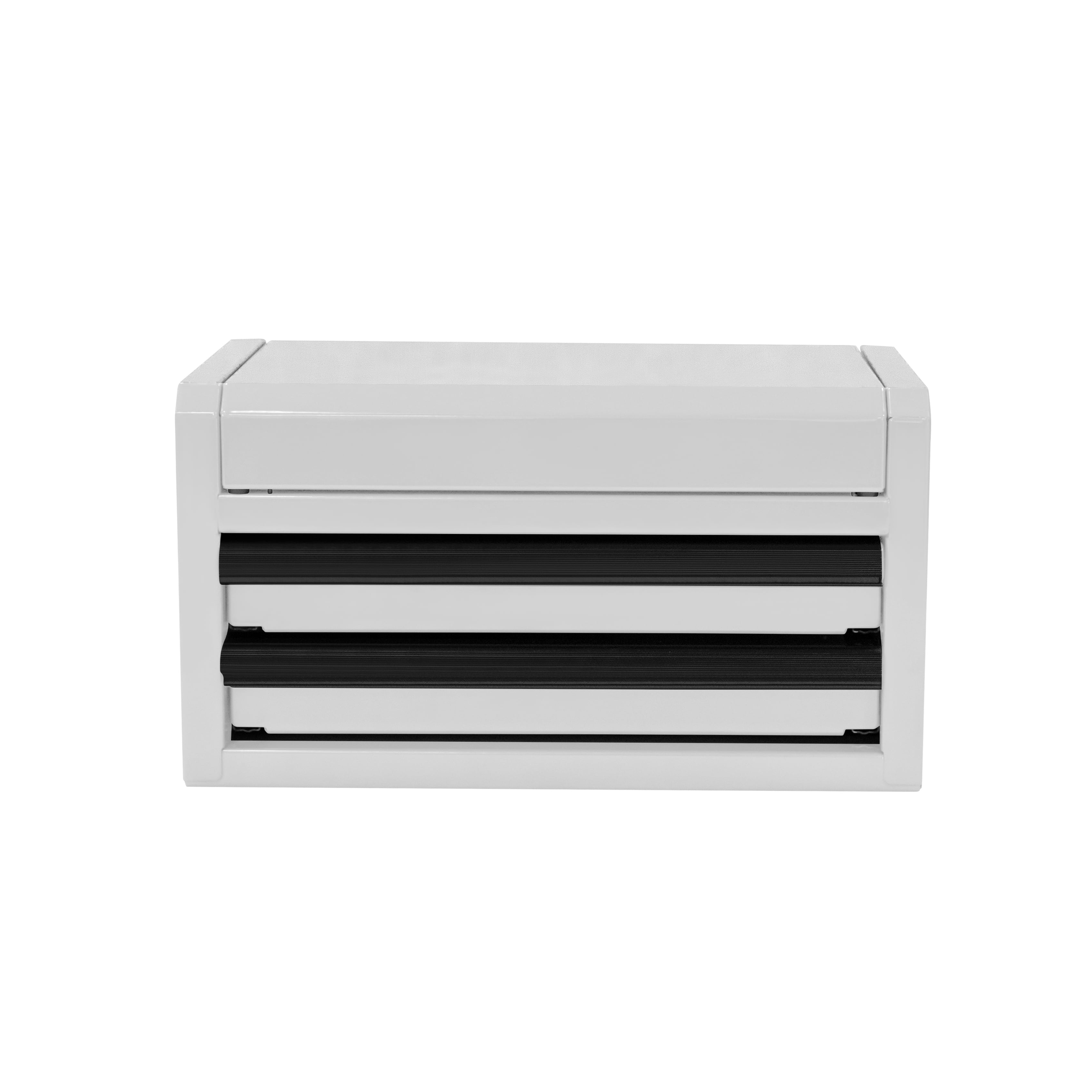 Hyper Tough Mini 10-Inch 2-Drawer Steel Toolbox, White