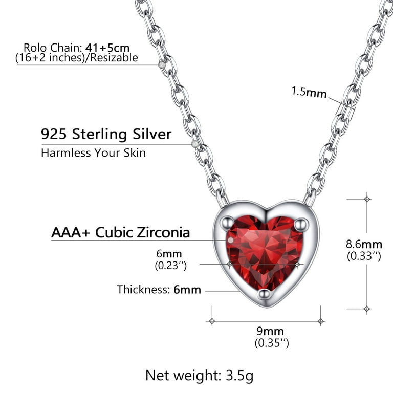 Sterling Silver-Chain Extender With Heart-1.5 inches ( 2 pcs)