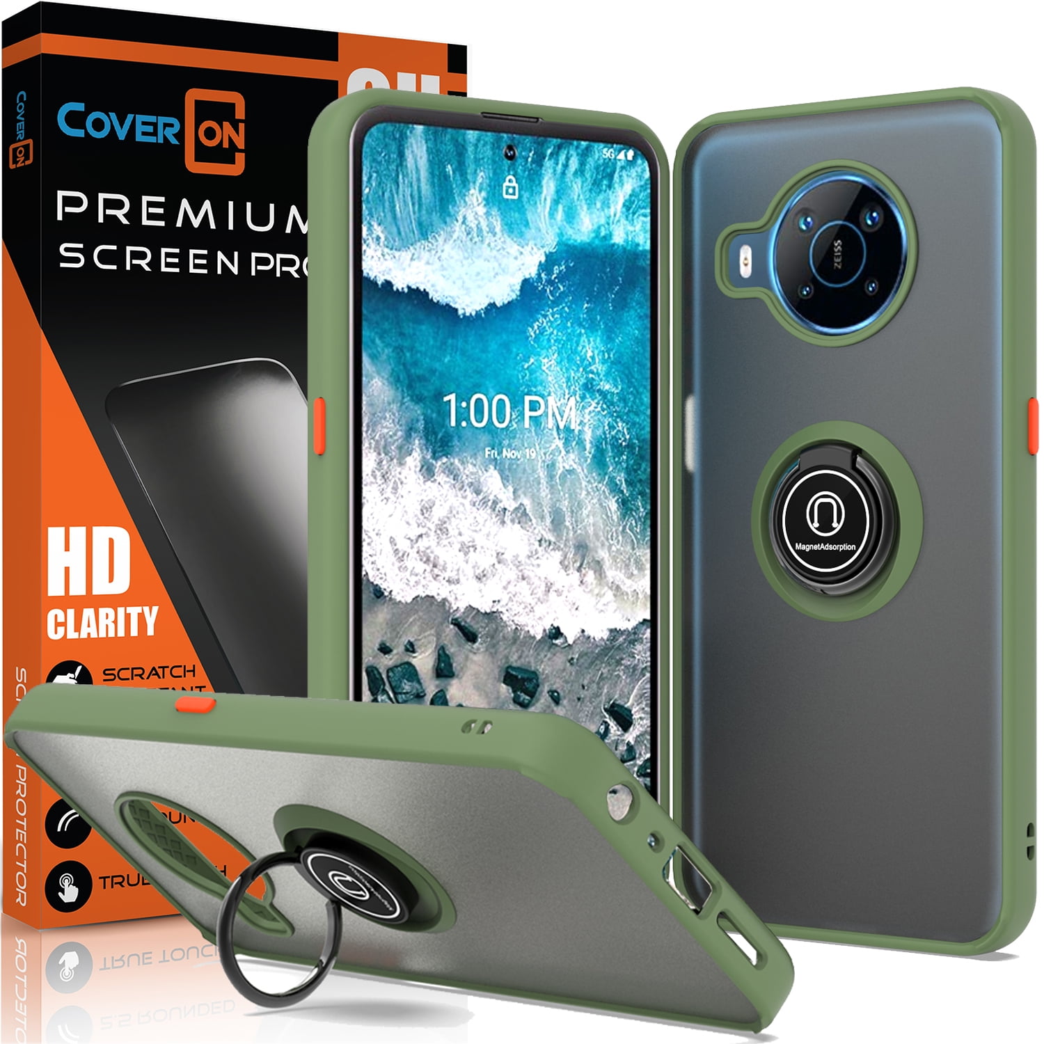 CoverON For Nokia X100 Phone Case with Screen Protector Tempered Glass