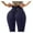 Navy, variant on Workout Shorts for Women Fashion Running Leggings Pure Color Elastic Fitness Pant With Bowknot Yoga Pants