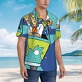 thumbnail image 4 of Lsque Scooby-Doo Pattern Hawaiian Shirt for Men Unisex Summer Beach Casual Short Sleeve Cotton Linen Button Down Shirts-XX-Large, 4 of 6