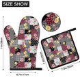 thumbnail image 3 of Pioneer Flower Floral Print Pattern 1-Pack Oven Mitts Set, Heat Resistant Kitchen Gloves, 7.7" X 12", 3 of 6