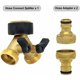 thumbnail image 4 of Water Inlet Hose Y Connector (2 Way for Inlet Hose, 26.9mm (3/4") Brass, Y Manifold), Compatible with Garden Hose Connector System 1 /2 Inch, 4 of 5