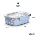 thumbnail image 3 of Recipiente de vidrio para almacenamiento de alimentos Ello Duraglass, 800 ml, paquete de 5, 3 of 8