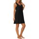 thumbnail image 4 of Vestido de pijama sin mangas para mujer INSPIRE CHIC con bolsillos, escote en V, ropa de dormir, batas de noche XS negro, 4 of 6