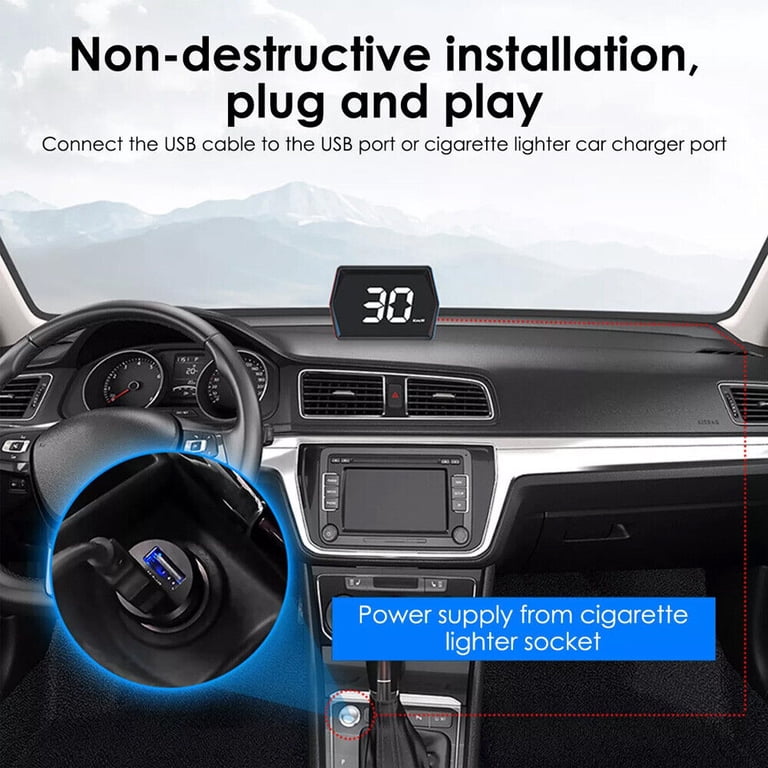 cigarette lighter speedometer Gps Speedo GPS Car Speedometer HUD Display