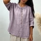 thumbnail image 5 of Camisetas de Trabajo de las Mujeres Bordadas de Manga Media con Cuello en V para el Uso Casual, de Viajes Y Diario, 5 of 8