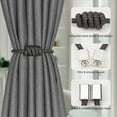 thumbnail image 3 of NANAHuang 4 Pack Mini Magnetic Curtain Tiebacks Modern Simple Style Drape Tie Backs Elegant Hand Weave Rope Knot Decorative Curtain Holdbacks for Home & Office Window Drapery (Beige), 3 of 7