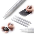 thumbnail image 7 of 2Pcs Silver Acrylic Paint Marker with Ultra Fine 0.7mm Nib, Opaque Paint Pen for Black Paper, Metal, Glass, Stones, DIY Art & Custom Crafts, 7 of 7