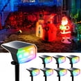 thumbnail image 1 of Focos solares HIBOITEC 59 LED que cambian de color, paquete de 8, 1 of 8