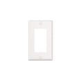 thumbnail image 2 of Hyper Tough White Impact-Resistant Thermoplastic Mid-Size Rocker Wallplate with Color-Matched Screws, 2 of 7