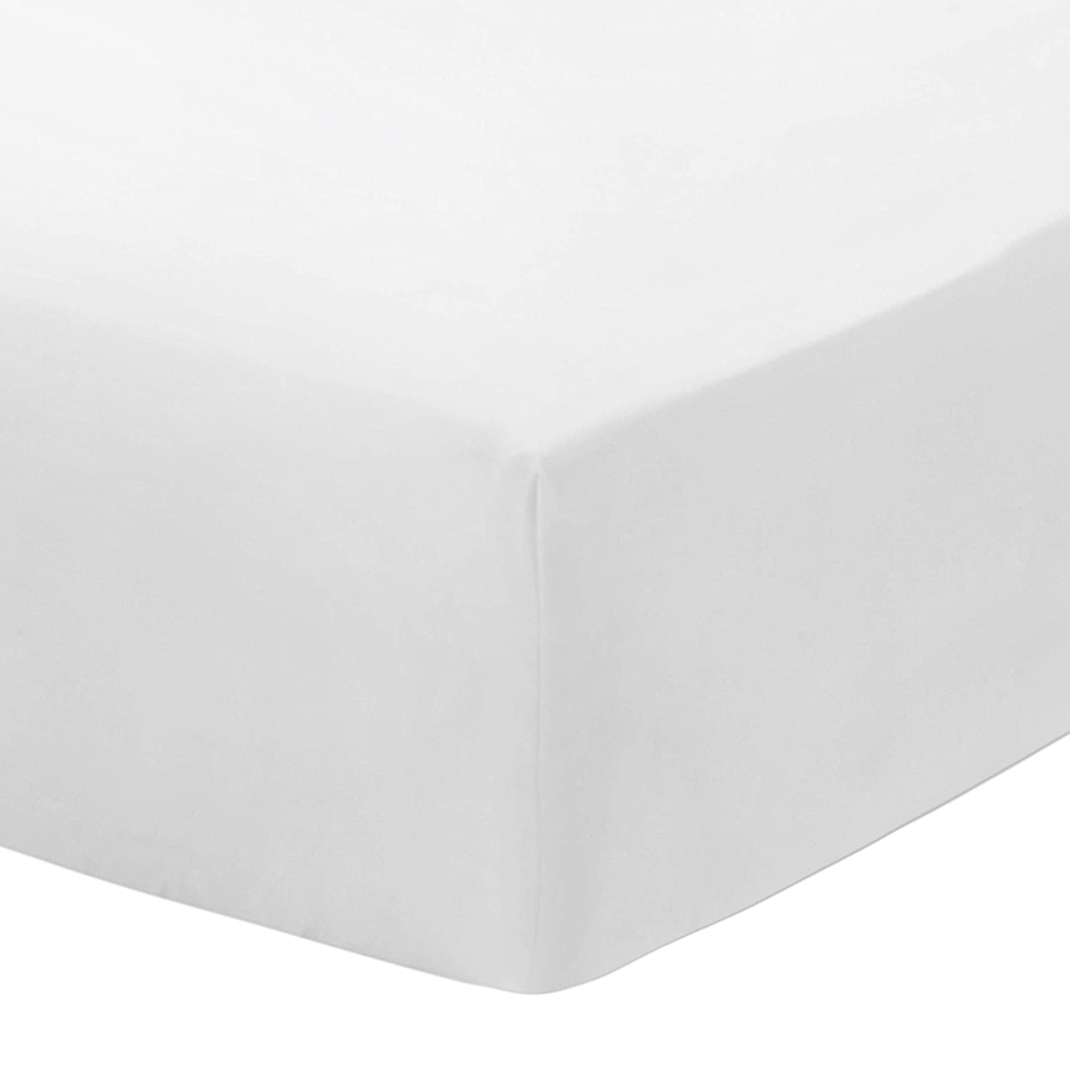 Everyday Kids Fitted Crib Sheet White