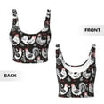 thumbnail image 5 of Fotbe Laying Hens And Roosters Pattern Womens' Sports Bra Longline Wirefree Padded with Medium Support Sports Moisture-Wicking Workou Vest,Tank Top-X-Large, 5 of 7
