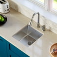 thumbnail image 2 of Karran 17" Undermount 16 -Gauge Stainless Steel Single Bowl Kitchen Sink Kit, 2 of 5