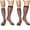 2 - Coffee, variant on Gustave 2 Pairs Mens Over the Calf Thin Dress Socks Breathable Silk Sheer Casual Formal Business Socks Nylon Stockings - Black