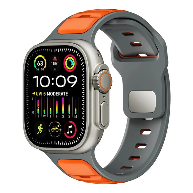 Correa de Silicona Transpirable para Apple Watch, Bicolor, Deportiva