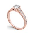 thumbnail image 2 of 1-1/4 Carat T.W. Diamond Classic Vintage 14kt Rose Gold Engagement Ring, 2 of 5