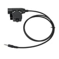 thumbnail image 4 of Adaptador de walkie talkie Cable de auriculares, Radio Walkie Talkie Auriculares Adaptador PTT Cable de auriculares PTT Conector de walkie talkie Durabilidad extendida Jadeshay A, 4 of 8