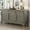 Gray, variant on Storage Cabinet Sideboard with Adjustable Shelves Gray MDF Pine Veneer for Living Room Entryway Study
