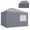 Dark Gray-10X10, variant on Sidewalls 10x10ftplete Closure Sunwalls For 10x10 Gazebo Tent 4 Pack Only (black)