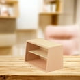 thumbnail image 6 of Simulation Dollhouse Miniature Wooden Shelf Life Scene Organizer Landscape Bookshelf Mini Display Shelf for Dollhouse Bedroom, 6 of 7