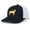 Navy/White, variant on Canine Collection Yellow Lab Labrador Retriever Hunting Dog Mens Embroidered Mesh Back Trucker Hat, Black/Black
