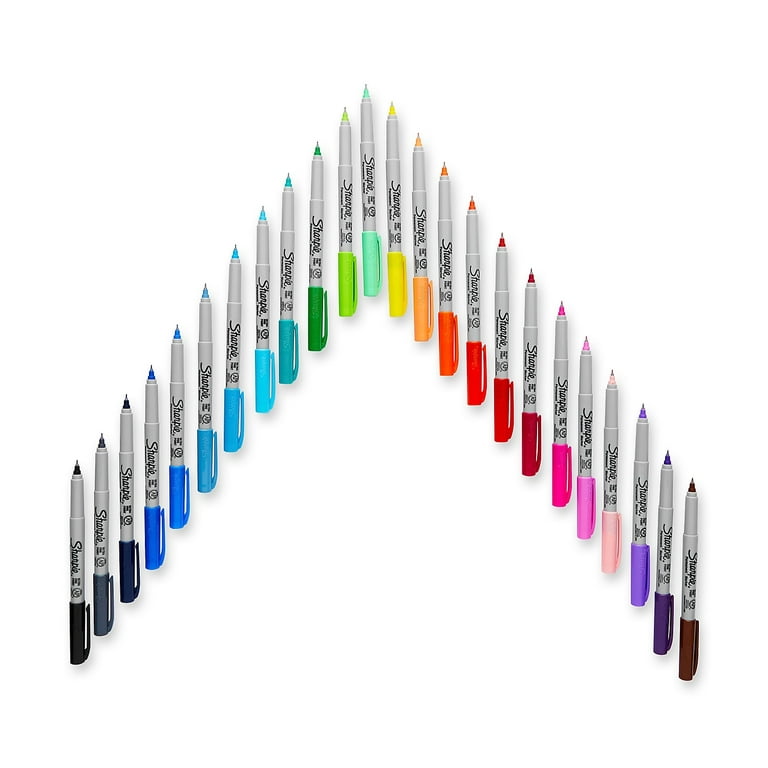 SHARPIE Color Burst Permanent Markers, Fine Point, Assorted Colors