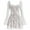White, variant on IDOPIP Women Long Bell Sleeve Corset Mini Dress Floral Low Cut Lace Ruffle Cocktail Party Dresses