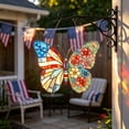 thumbnail image 2 of Butterfly Acrylic Sun Catcher for Window Hanging, 4th Of July Decoration Stained Glass Window Hanging Suncatcher, Patriotic Colorful Butterfly Hanging Ornament for Window Art Wall Decor, 2 of 6