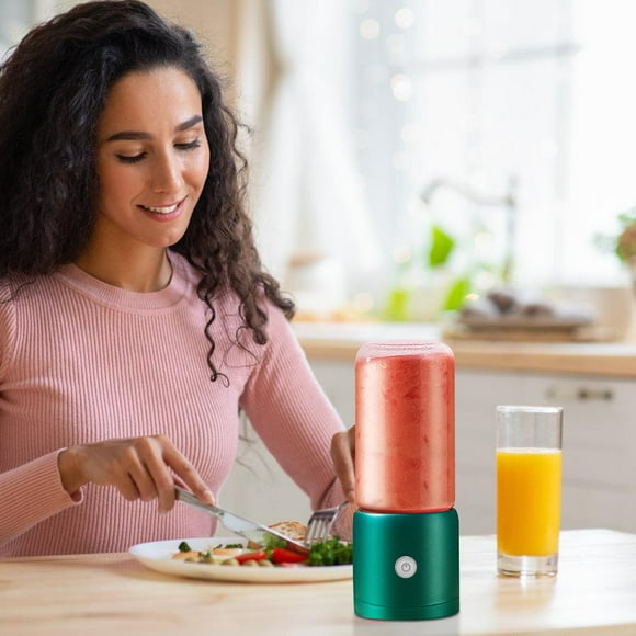 Licuadora personal portátil | Batidora manual recargable por USB de 6 cuchillas | Batidos, proteínas, comida para bebés | Motor potente, bajo ruido | Fácil de limpiar | Para viaje, gimnasio