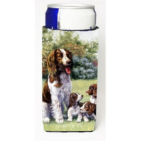 

Springer Spaniels by Daphne Baxter Michelob Ultra Can coolers for Slim Cans