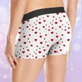 thumbnail image 6 of Vetsdori Hombre Underwear for Men Heart Print Stretch Breathable White Soft Flex Mens Boxer Shorts, 6 of 6