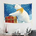 thumbnail image 2 of ZFLMY Polar Bear Suitcase Snow Wall Hanging 100% Polyester for Bedroom Living Room Dorm Decorations 60x40in, 2 of 7