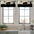 thumbnail image 4 of LALILO Kitchen Curtain Valance Nursery Baby With Lion Rod Pocket Window Curtain 52"x 18" Set of 2, 4 of 7