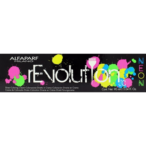 Alfaparf Milano Revolution Neon Coloring Cream Orange 3.04 Ounce