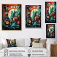 thumbnail image 4 of Designart "Green And Orange Mid Century Innovations III" Modern Midcentury Canvas Art Print, 4 of 5