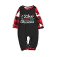 thumbnail image 2 of Zwiiyzr Family Christmas Pjs Matching Sets Holiday Jammies for Baby Christmas Baby Plaid Printed Blouse Tops+Pants Family Matching Pajamas Set 2025 Black, 2 of 5