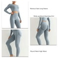 thumbnail image 2 of Conjunto Deportivo De Punto Sin Costuras, Traje Informal Chándal Que Absorbe La Humedad Bodycon 2 Piezas Levantamiento De Glúteos Para El Hogar Para Mujeres ANGGREK Otros, 2 of 5