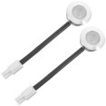 thumbnail image 2 of Kitchen Hood Lights Range Hood Light Housing Compact Metal Glass Round Design For Range Hoods Under Cabinet 2Set, 2 of 5
