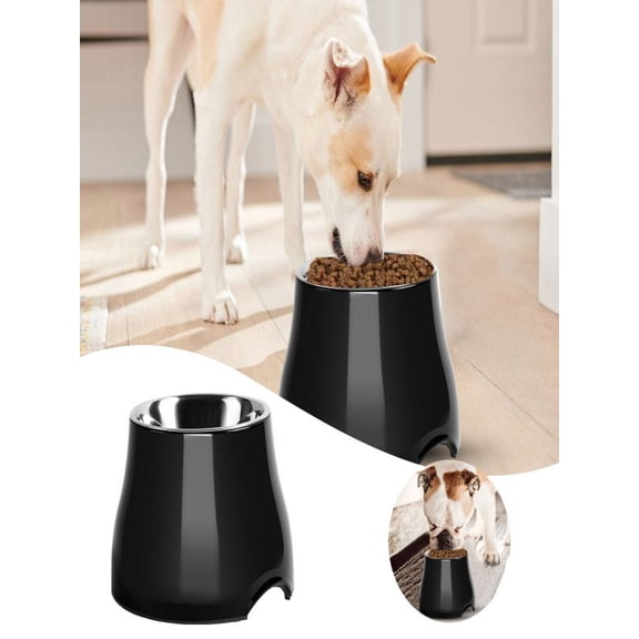 Mozhitti Elevated Dog Bowls [Prevention Of Vertebrae ] Dog Bowl With Stainless Steel Bowl High Capacity Dog Bowls Colorful Raised Dog Bowls For Medium/Small