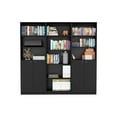 thumbnail image 4 of Plethoria Home Black 3 Piece Living Room Set with 3 Bookcases, 4 of 7