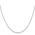 thumbnail image 2 of 14k White Gold 1.4 mm Sparkle-Cut Cable Chain Necklace 20 Inch Chain Necklace for Women and Men, 2 of 2
