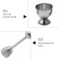thumbnail image 5 of Juego de descascarilladores para huevos, herramienta separadora de huevos duros blandos, incluye cucharas y tazas, removedor y cortador de cáscaras, 5 of 5