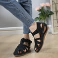 thumbnail image 5 of Utoimkio Platform Sandals for Women Plus Size Women's Sandals with Arch Support Summer Casual Comfortable Hollow Out Wedge Sandals, 5 of 5