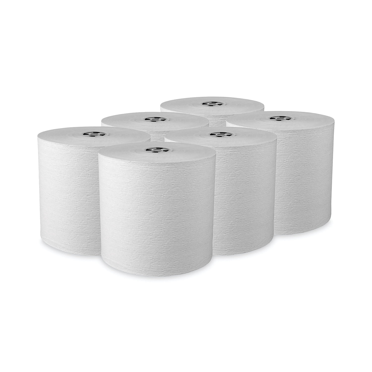 Pro Hard Roll Paper Towels with Absorbency Pockets for Scott Pro Dispenser, Gray Core Only, 1-Ply, 7.5" x 900 ft, 6 Rolls/CT
