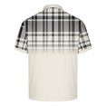 thumbnail image 5 of BiZtdJrK Sales Today Clearance, Mens Casual Button Down Lapel Collar Polos Shirt 2025 Summer Fashion Plaid Print Short Sleeve Shirts Big and Tall Golf T-Shirt Loose Fit Tops White XXXXL, 5 of 6