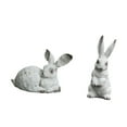 thumbnail image 4 of 2 Piezas Conejo Figuras Esculturas Animales Decorativas Ornamentos de Resina Diseño Encantador Adecuadas para Regalo Decoración Hogar Oficina Jardín, 4 of 7